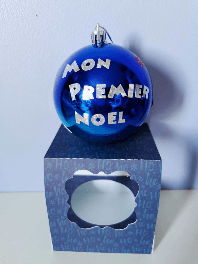 Boule de noël "mon premier noël"