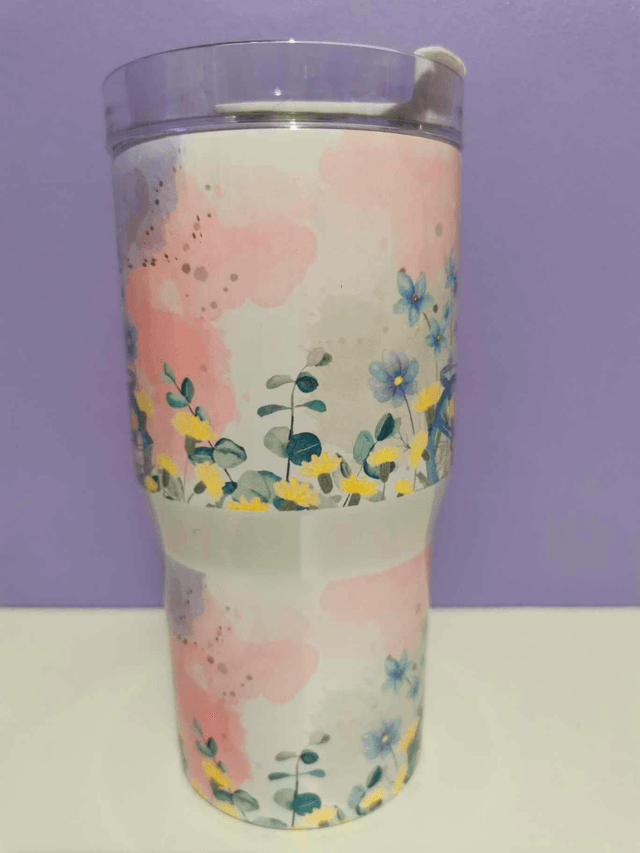 Mug isotherme 600 ml "le vélo dans le jardin"
