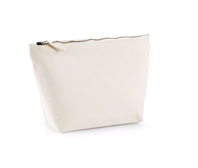 Trousse en toile 100% coton couleur naturel (à personnaliser)