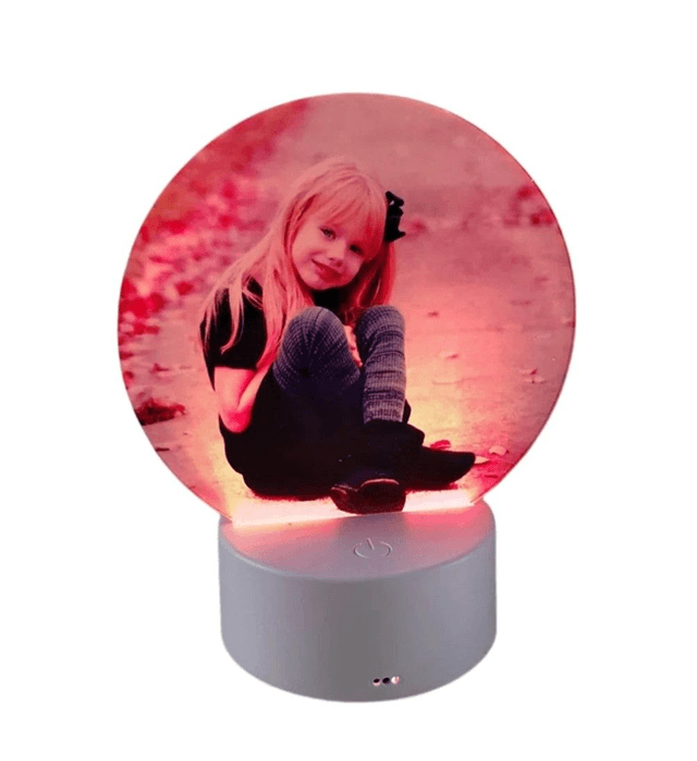 Cadres photo lumineux en acryliques, éclairage LED à personnaliser