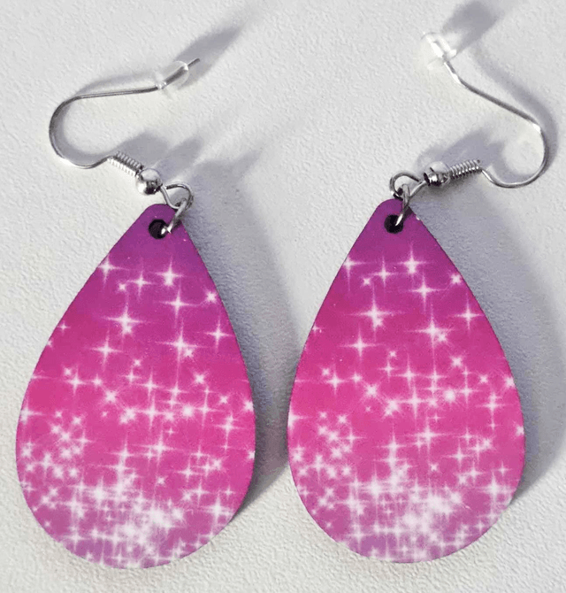 4 style de boucles d'oreilles forme goutte d'eau