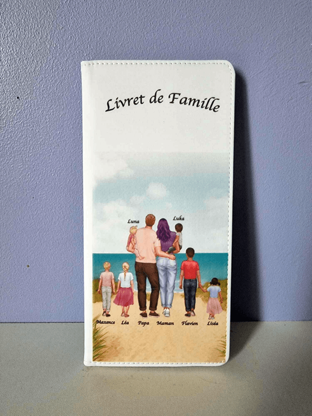Protège livret de famille à personnaliser