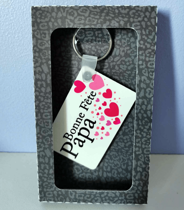 Porte-clé "Bonne fête papa"