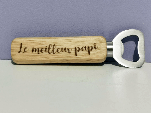 Décapsuleur gravé "Le meilleur papi"