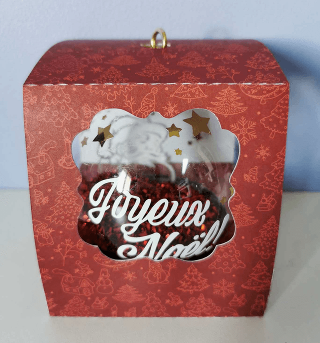 Boule "Joyeux Noël" 