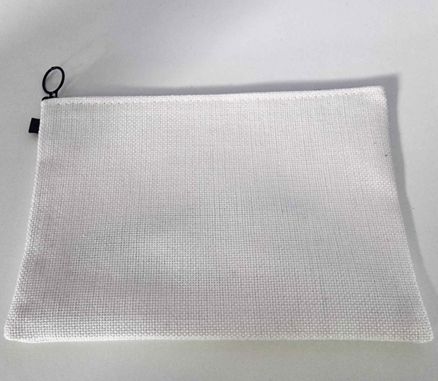Trousse aspect lin 15X22 cm (à personnaliser)