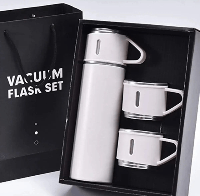 Thermos avec 2 tasses supplémentaire à personnaliser