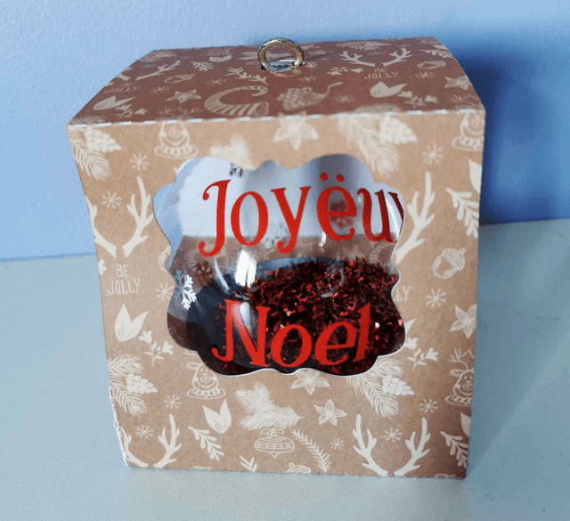 Boule "Joyeux Noël" 