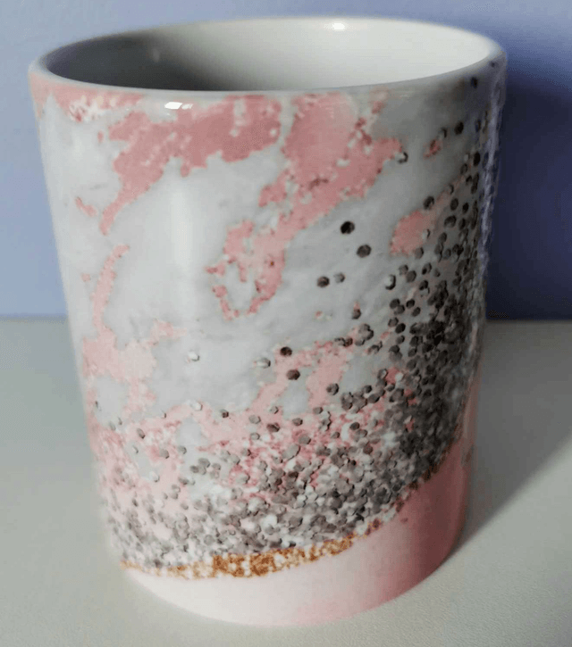 Mug "marbré rose "