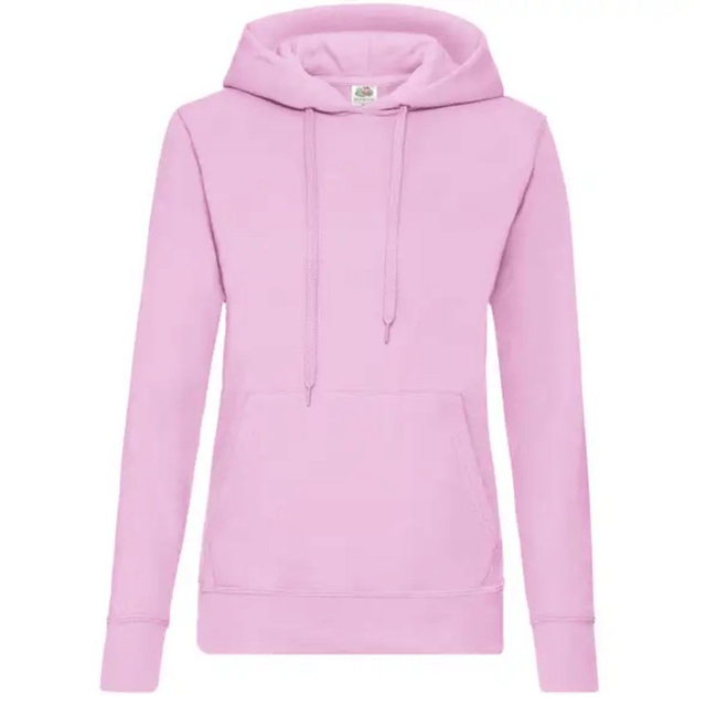 Sweat à capuche rose clair pour femme taille L (à personnaliser)