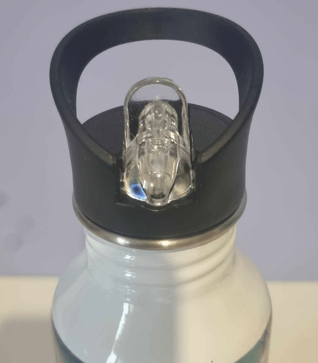 Gourde avec paille intégrée "Chalet de noël" (600 ml)