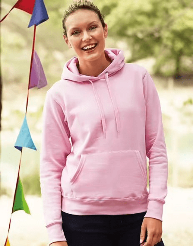 Sweat à capuche rose clair pour femme taille L (à personnaliser)