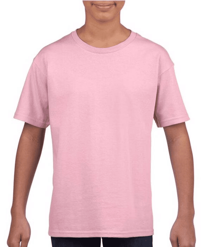 Tee-shirt enfant rose clair Taille 12-13 ans (à personnaliser)