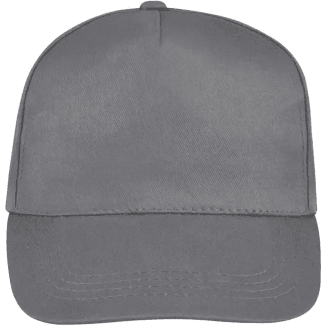 Casquette unisexe gris foncé TU (à personnaliser)